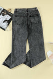 Slit Flare Jeans - Trendsi