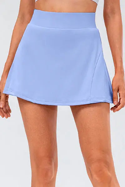 High Waist Pleated Active Skirt - Trendsi - Flyclothing LLC