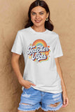 Simply Love Full Size TEACHER VIBES Graphic Cotton T-Shirt - Trendsi - Flyclothing LLC