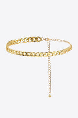 Adjustable Curb Chain Belt - Trendsi