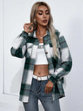 Plaid Button Up Flannel Shirt - Trendsi - Flyclothing LLC