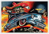Bigtoe Calavera Custom 12 x 18 Art Print - Bigtoe - Flyclothing LLC
