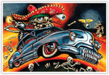 Bigtoe Calavera Custom 12 x 18 Art Print - Bigtoe
