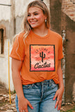 Go Climb A Cactus Slogan Graphic Tee Shirt - Trendsi