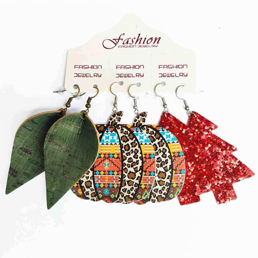 PU Earrings Set - Trendsi - Flyclothing LLC