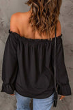 Frill Off-Shoulder Flounce Sleeve Blouse - Trendsi - Flyclothing LLC