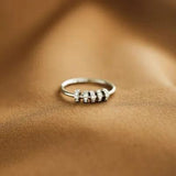 Inlaid Zircon 925 Sterling Silver Ring - Trendsi