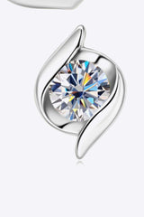1 Carat Moissanite 925 Sterling Silver Stud Earrings - Trendsi - Flyclothing LLC