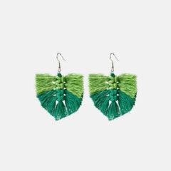 Fringe Detail Dangle Earrings - Trendsi