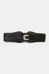 Wide Elastic Belt with Alloy Buckle - Trendsi - Flyclothing LLC