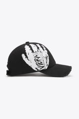 VIBRA Graphic Distressed Adjustable Baseball Cap - Trendsi - Flyclothing LLC
