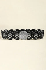 Vintage PU Leather Wide Belt - Trendsi - Flyclothing LLC