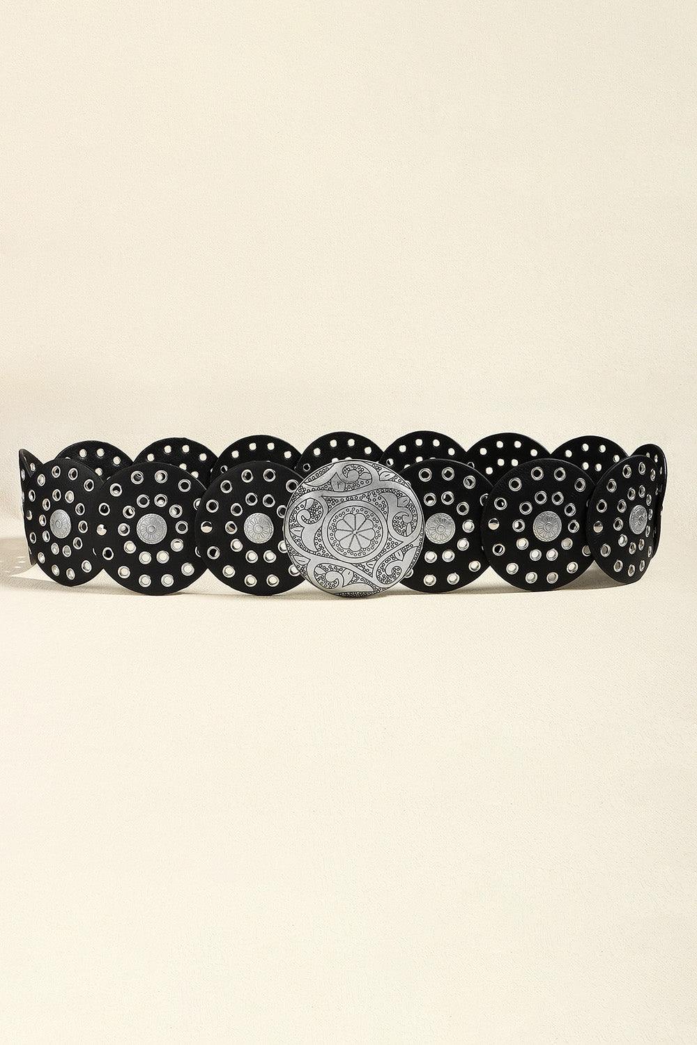 Vintage PU Leather Wide Belt - Flyclothing LLC