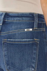 Kancan Raw Hem High Waist Cropped Jeans - Trendsi - Flyclothing LLC