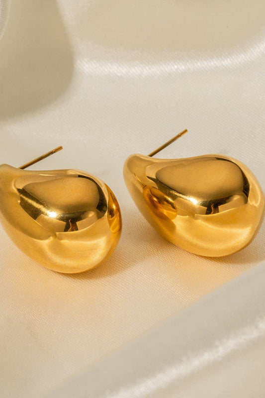 18K Gold-Plated Copper Earrings - Trendsi - Flyclothing LLC