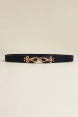 Alloy Buckle Elastic Belt - Trendsi - Flyclothing LLC