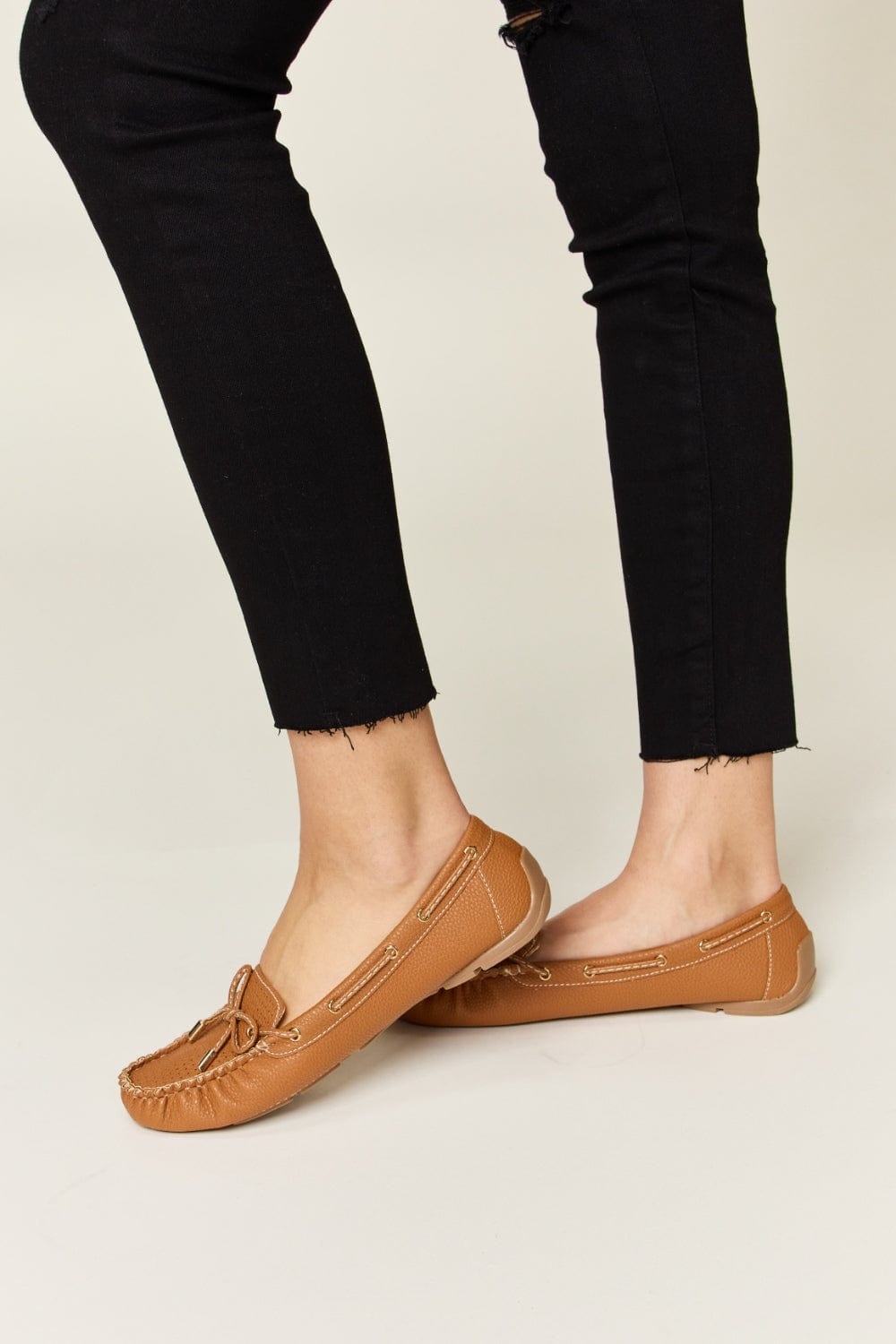 Forever Link Bow Decor Flat Loafers - Trendsi