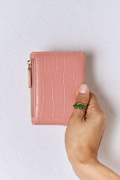 David Jones Texture PU Leather Mini Wallet - Trendsi - Flyclothing LLC