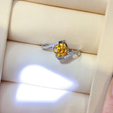 1 Carat Moissanite 925 Sterling Silver Ring - Trendsi