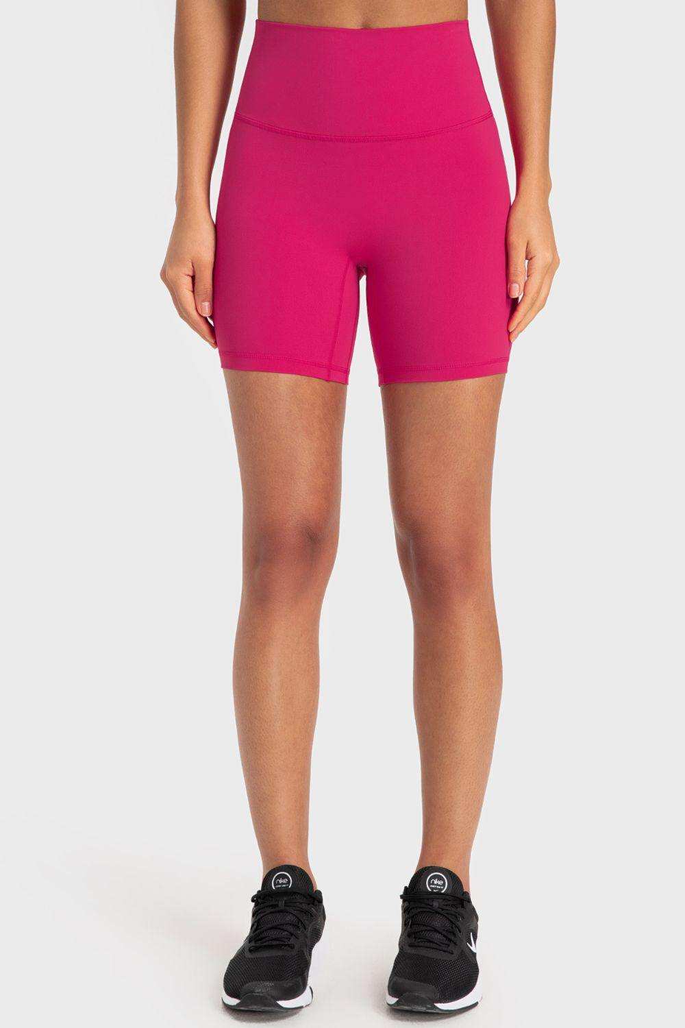 Staying Cozy Wide Waistband Biker Shorts - Trendsi - Flyclothing LLC