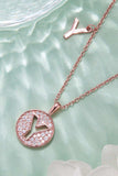 Moissanite U to Z Pendant Necklace - Trendsi - Flyclothing LLC