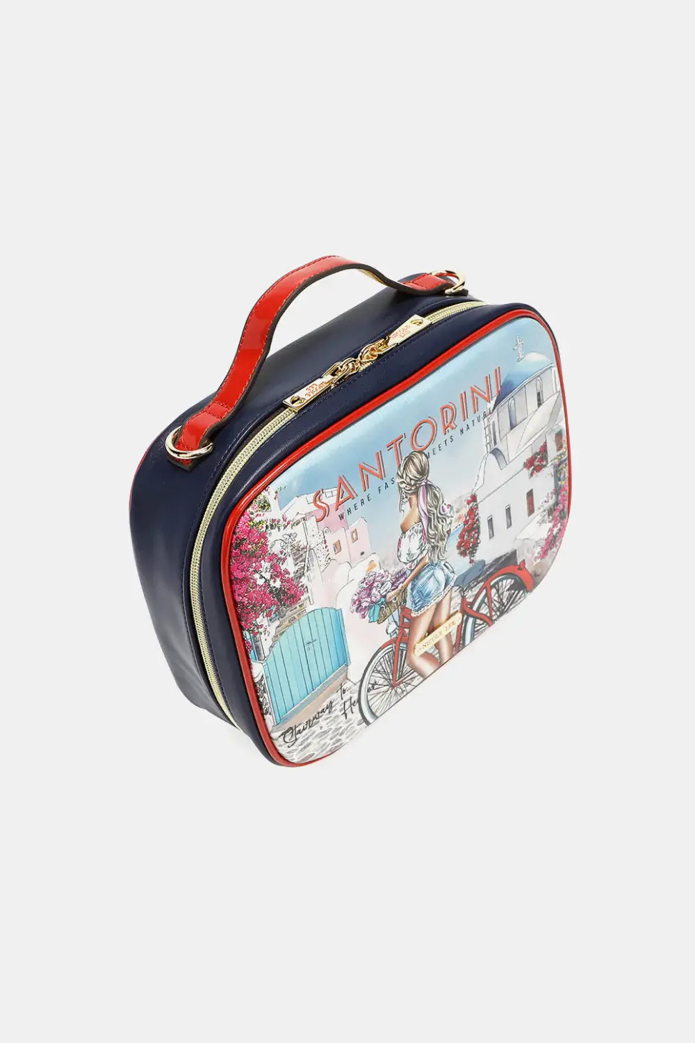 Nicole Lee USA Printed Handbag with Three Pouches - Trendsi - Flyclothing LLC