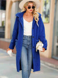 Collared Neck Button Down Coat - Trendsi - Flyclothing LLC