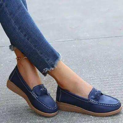 Weave Wedge Heeled Loafers - Trendsi - Flyclothing LLC