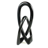 Soapstone Lovers Knot 10 inch Black - SMOLArt