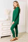 Zenana Lazy Days Full Size Long Sleeve Top and Leggings Set - Trendsi - Flyclothing LLC