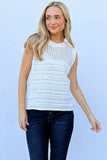 And The Why Hollowed Out Buttoned Tank - Trendsi - Flyclothing LLC