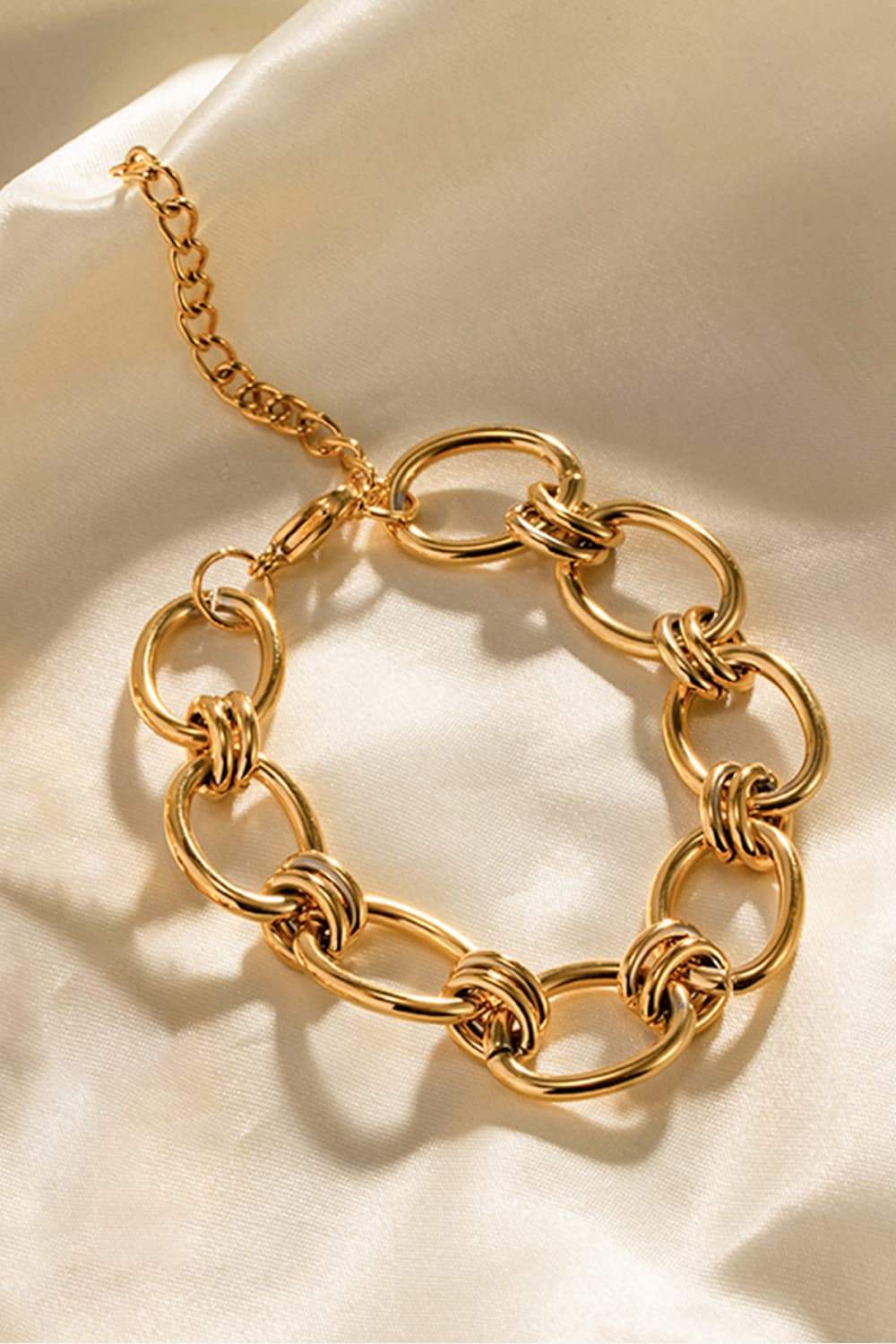 Chunky Chain Stainless Steel Bracelet - Trendsi - Flyclothing LLC