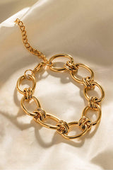Chunky Chain Stainless Steel Bracelet - Trendsi - Flyclothing LLC