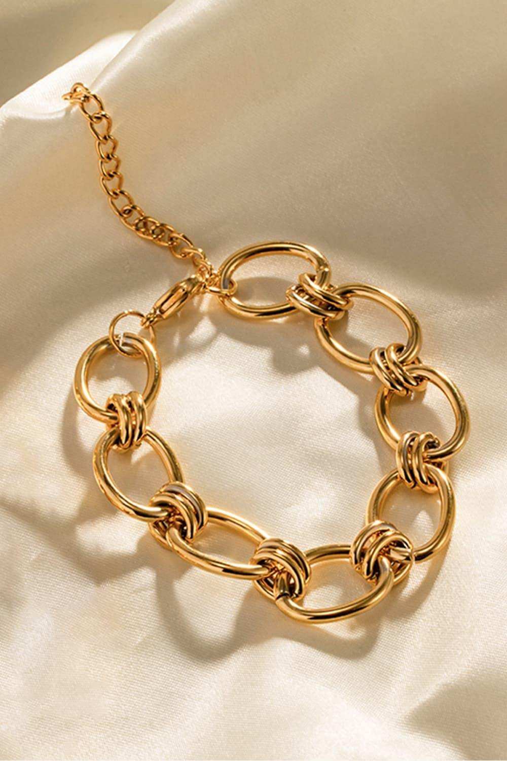 Chunky Chain Stainless Steel Bracelet - Trendsi - Flyclothing LLC