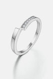 Moissanite 925 Sterling Silver Ring - Trendsi