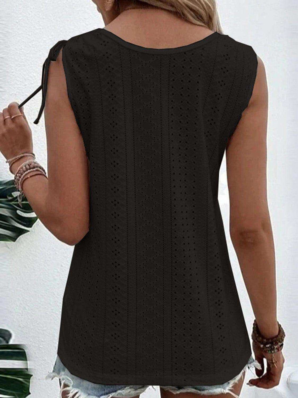 Full Size Scoop Neck Sleeveless Tank Top - Trendsi - Flyclothing LLC