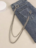 Double-Layered Metal Chain Belt - Trendsi - Flyclothing LLC