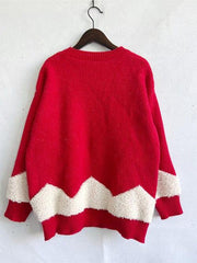 Christmas Tree Graphic Dropped Shoulder Sweater - Trendsi