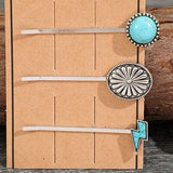 3 PCS/Set Artificial Turquoise Hair Pins - Trendsi