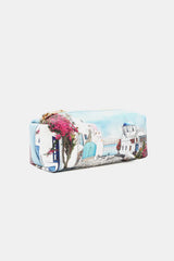 Nicole Lee USA Printed Handbag with Three Pouches - Trendsi - Flyclothing LLC