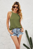 Grecian Neck Knit Tank - Trendsi