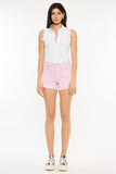 Kancan Raw Hem High Waist Denim Shorts - Trendsi