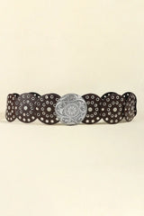 Vintage PU Leather Wide Belt - Trendsi - Flyclothing LLC