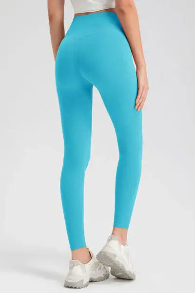 High Waist Skinny Active Pants - Trendsi - Flyclothing LLC