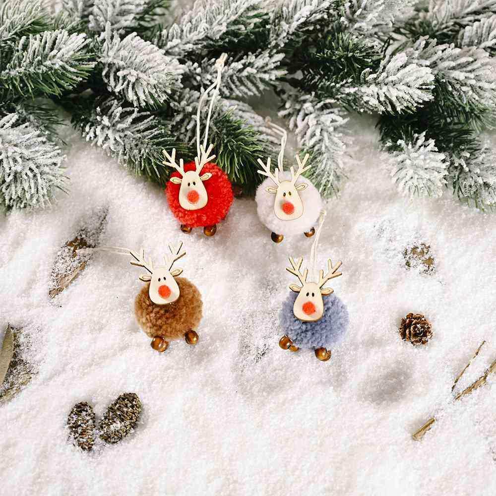 4-Piece Reindeer Hanging Widgets - Trendsi - Flyclothing LLC