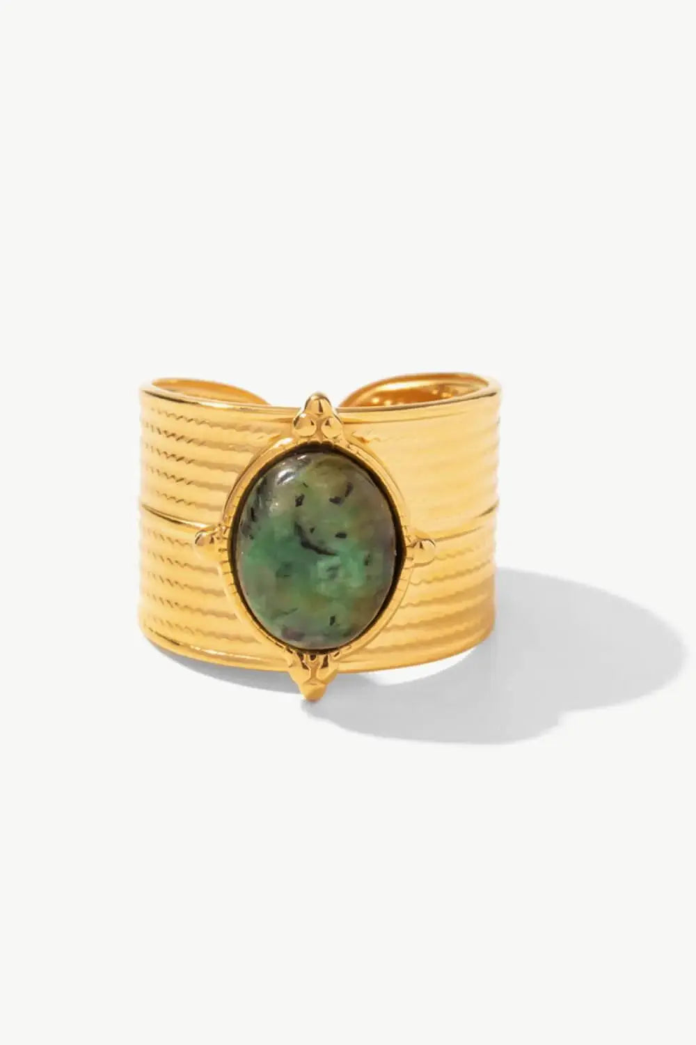 18K Gold-Plated Wide Open Ring - Trendsi - Flyclothing LLC
