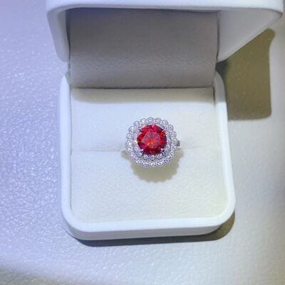 2 Carat Moissanite 925 Sterling Silver Ring - Trendsi