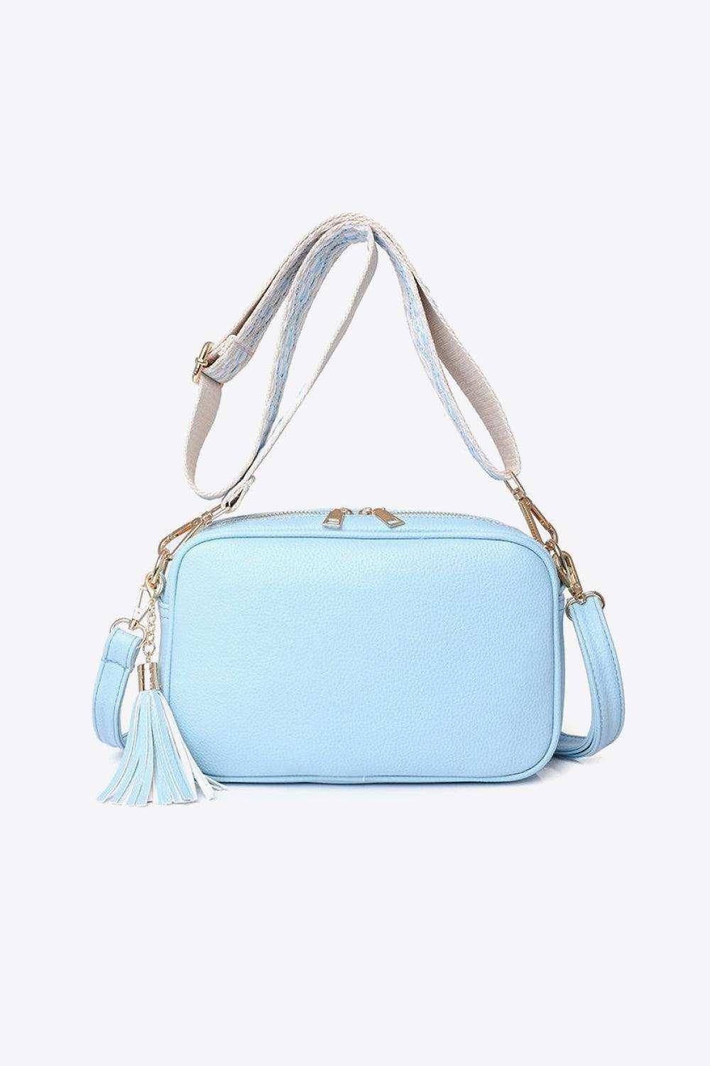 PU Leather Tassel Crossbody Bag - Trendsi - Flyclothing LLC
