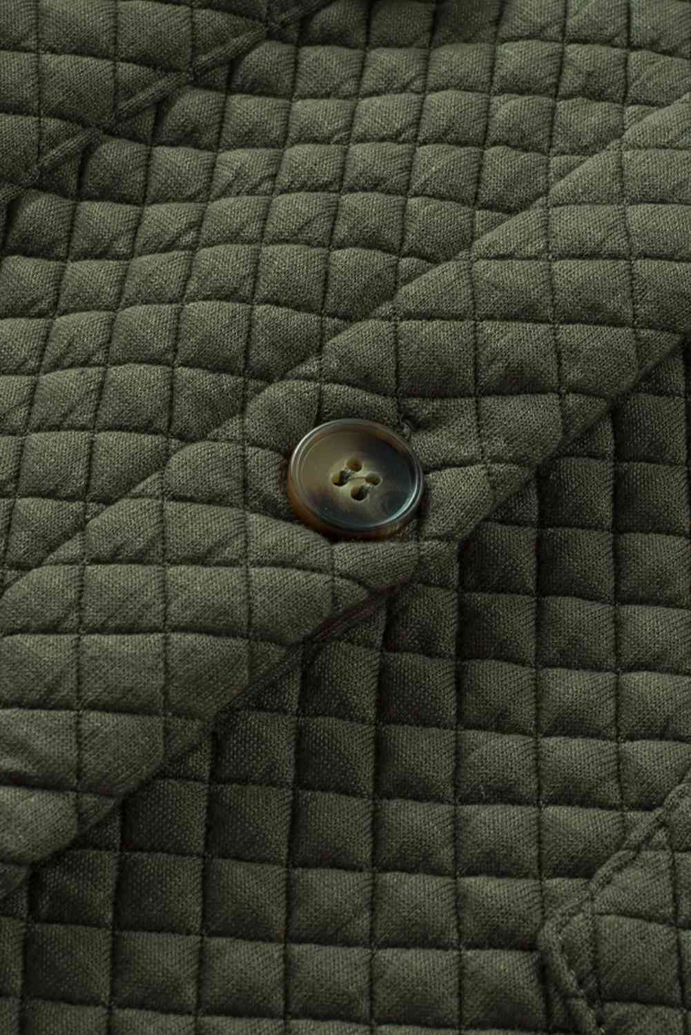 Button Down Collared Jacket - Trendsi - Flyclothing LLC