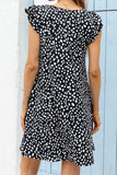 Butterfly Sleeve Round Neck Dress - Trendsi - Flyclothing LLC